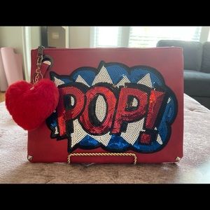 Custom Made  Oversized Clutch Bag Purse PU Leather Evening Wristlet Handbags